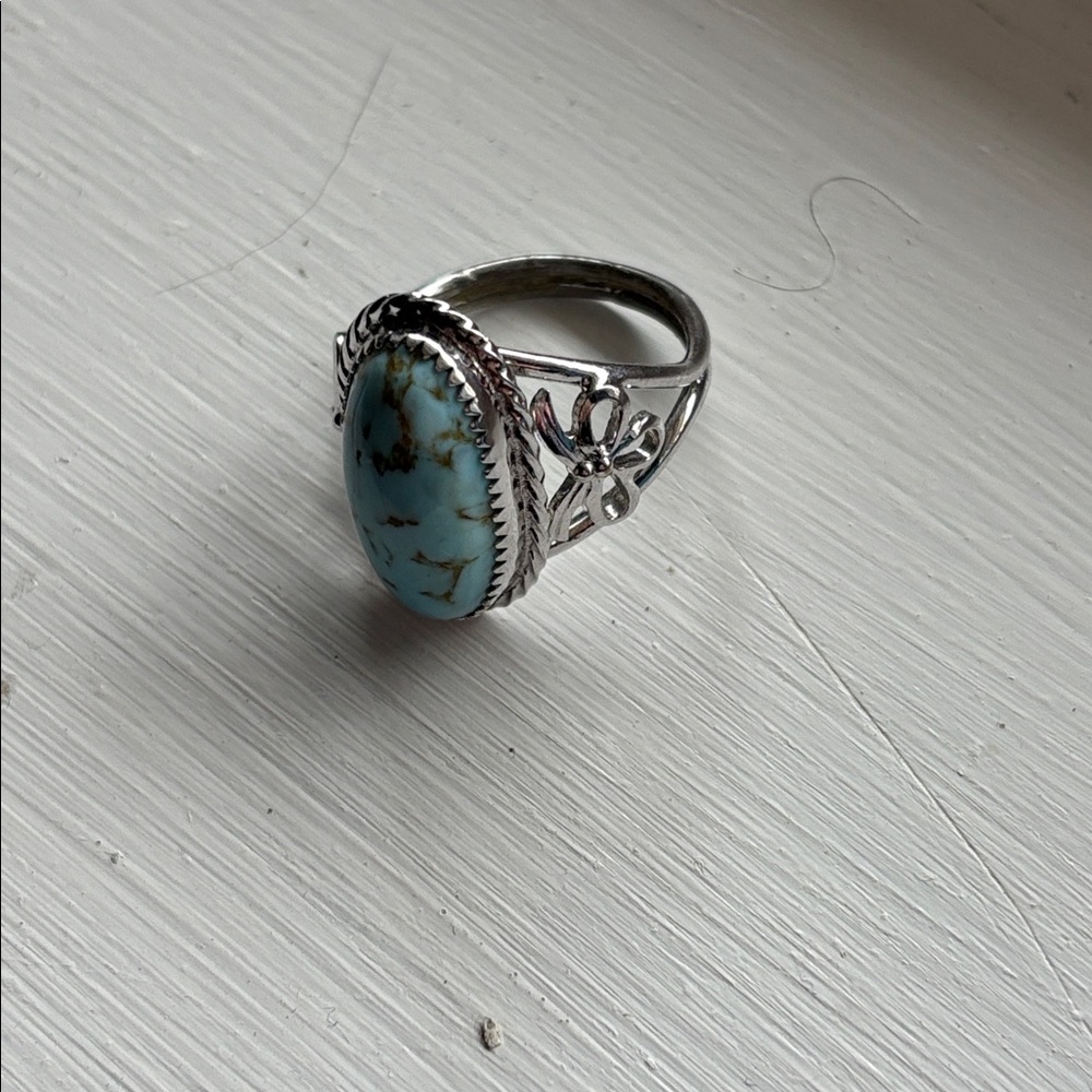 RING SILVER and LARIMAR - Picture 2 of 3